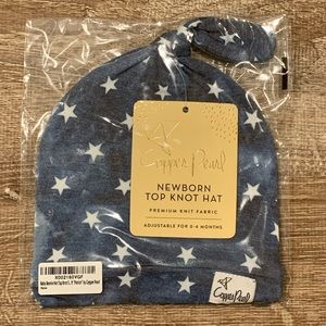 Copper Pearl Top Knot Hat - Patriot